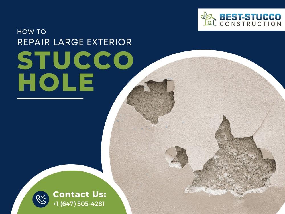 How to Repair Large Exterior Stucco Hole