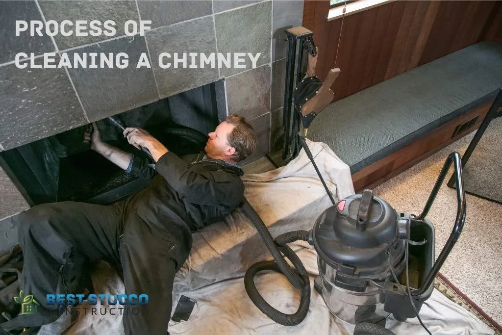 process of cleaning chimney